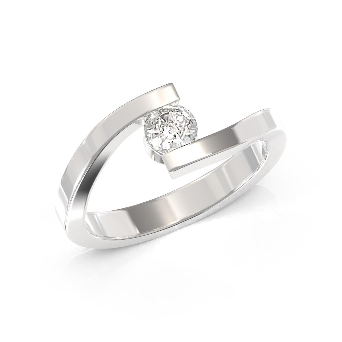 Anello Solitario con Diamanti