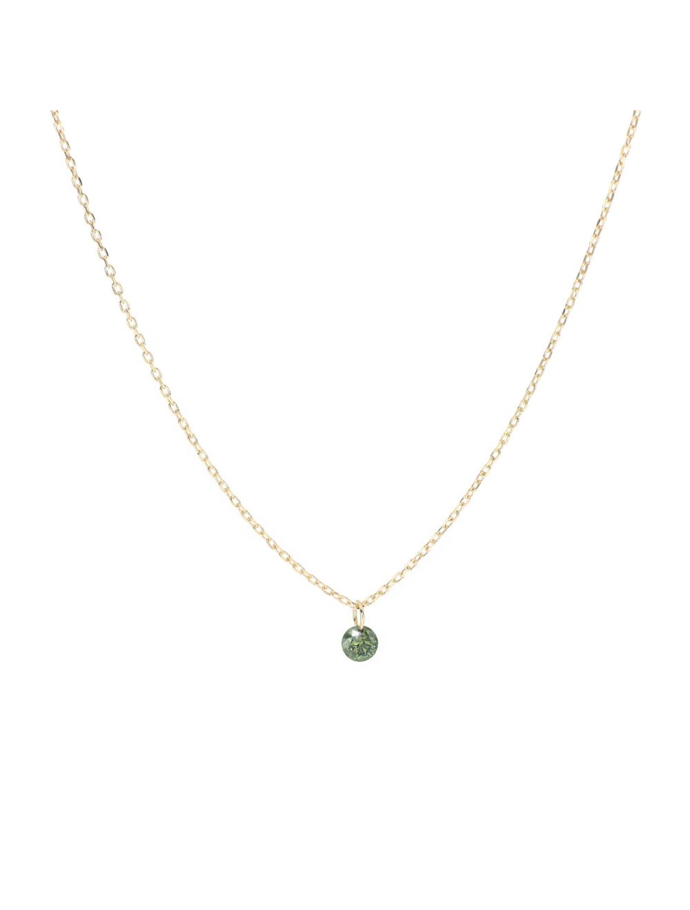 GIROCOLLO DIAMANTE NUDO VERDE 0,07 CT