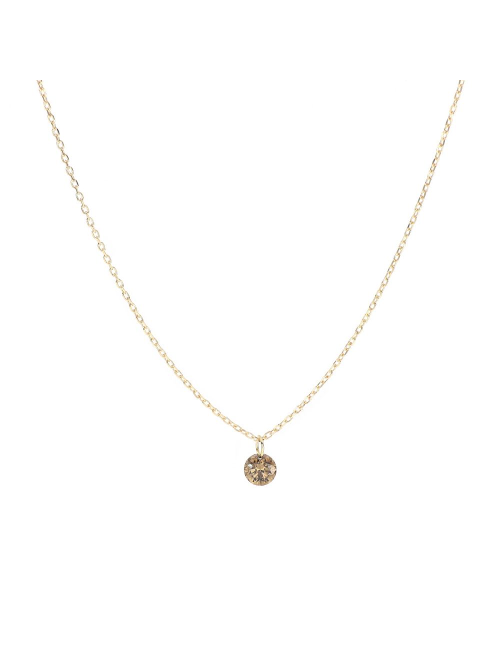 GIROCOLLO DIAMANTE NUDO BROWN 0,13 CT