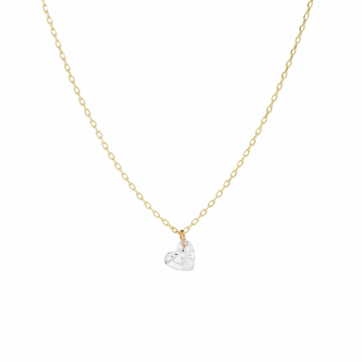 GIROCOLLO DIAMANTE NUDO CUORE 0,25 CT