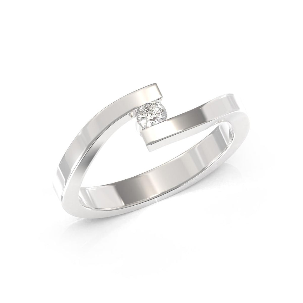 Anello Solitario con Diamanti