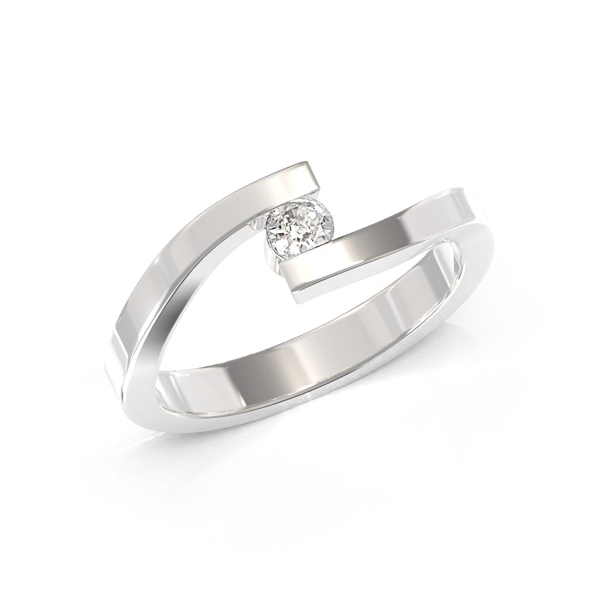 Anello Solitario con Diamanti