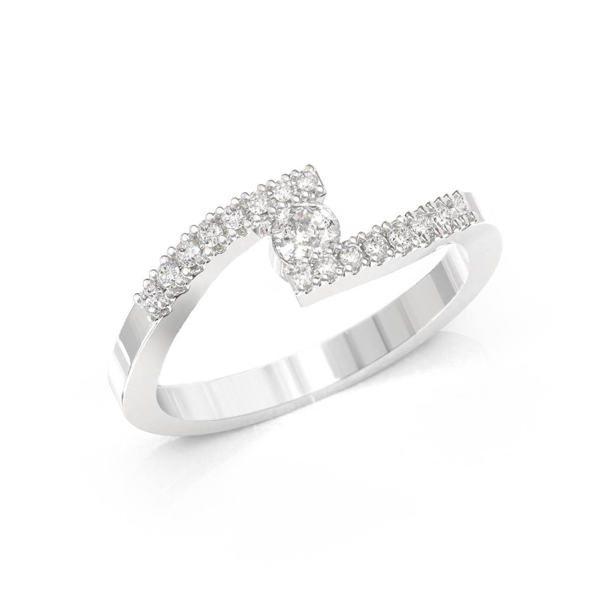 Anello Solitario con Diamanti