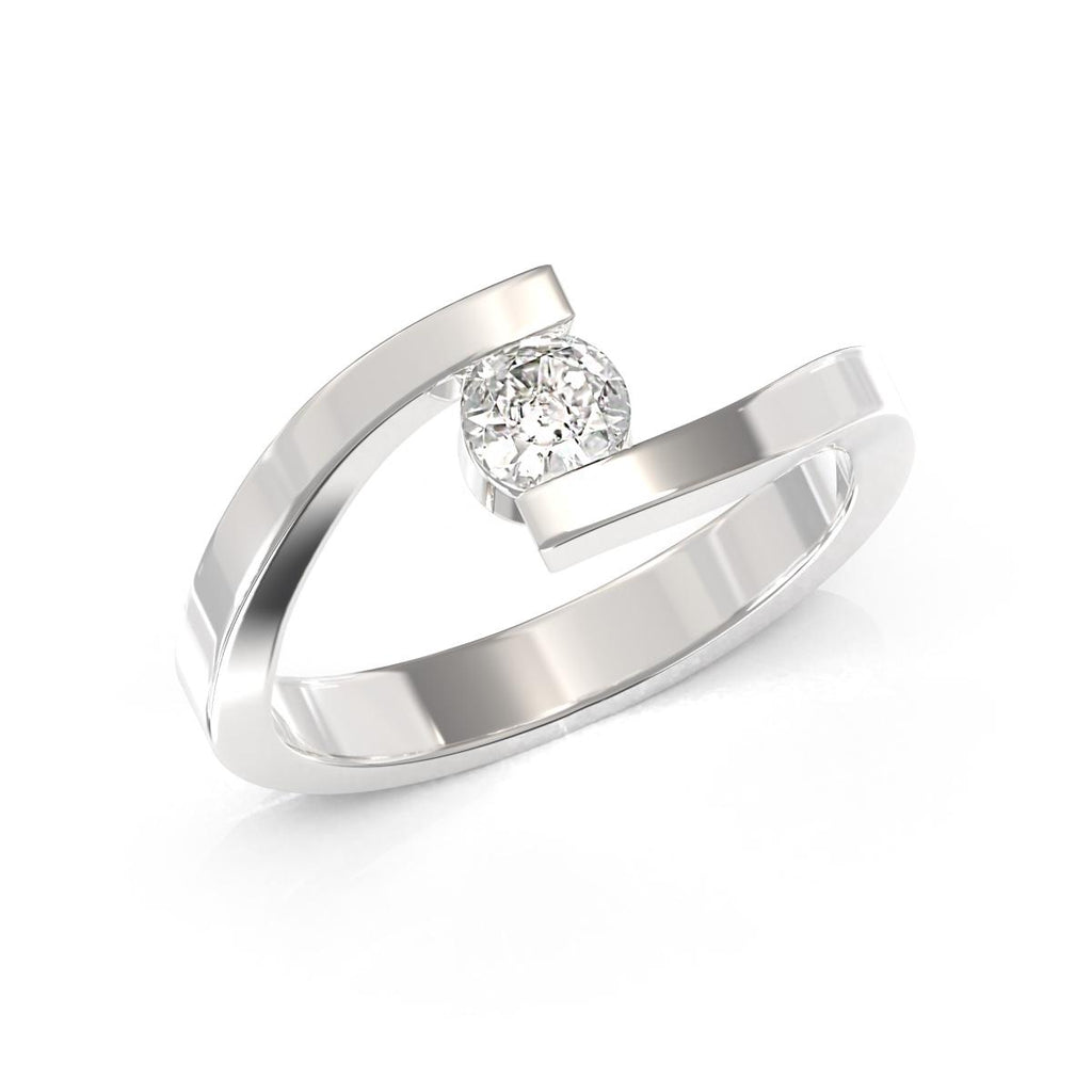 Anello Solitario con Diamanti