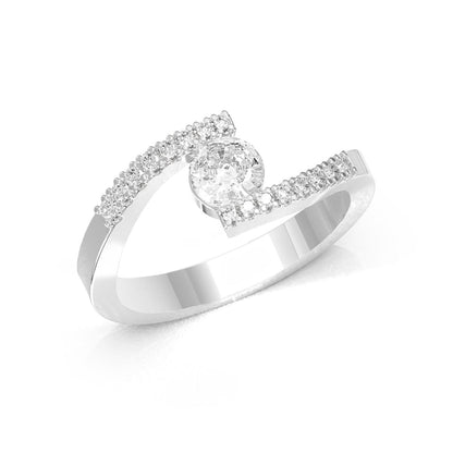 Anello Solitario con Diamanti