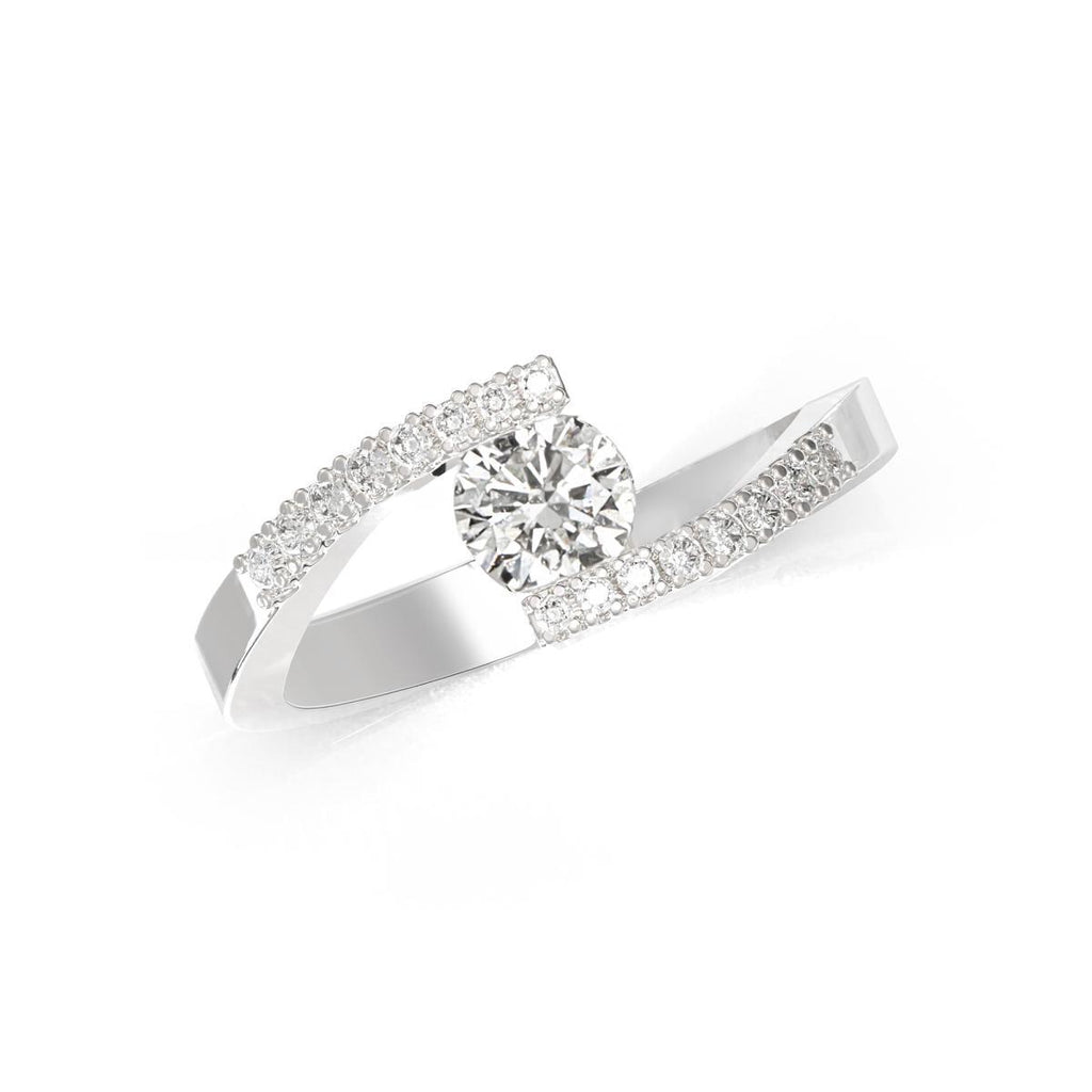 Anello Solitario con Diamanti