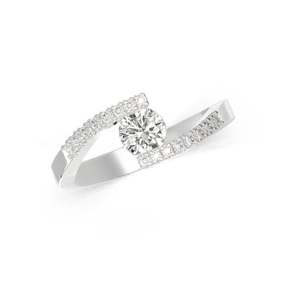 Anello Solitario con Diamanti