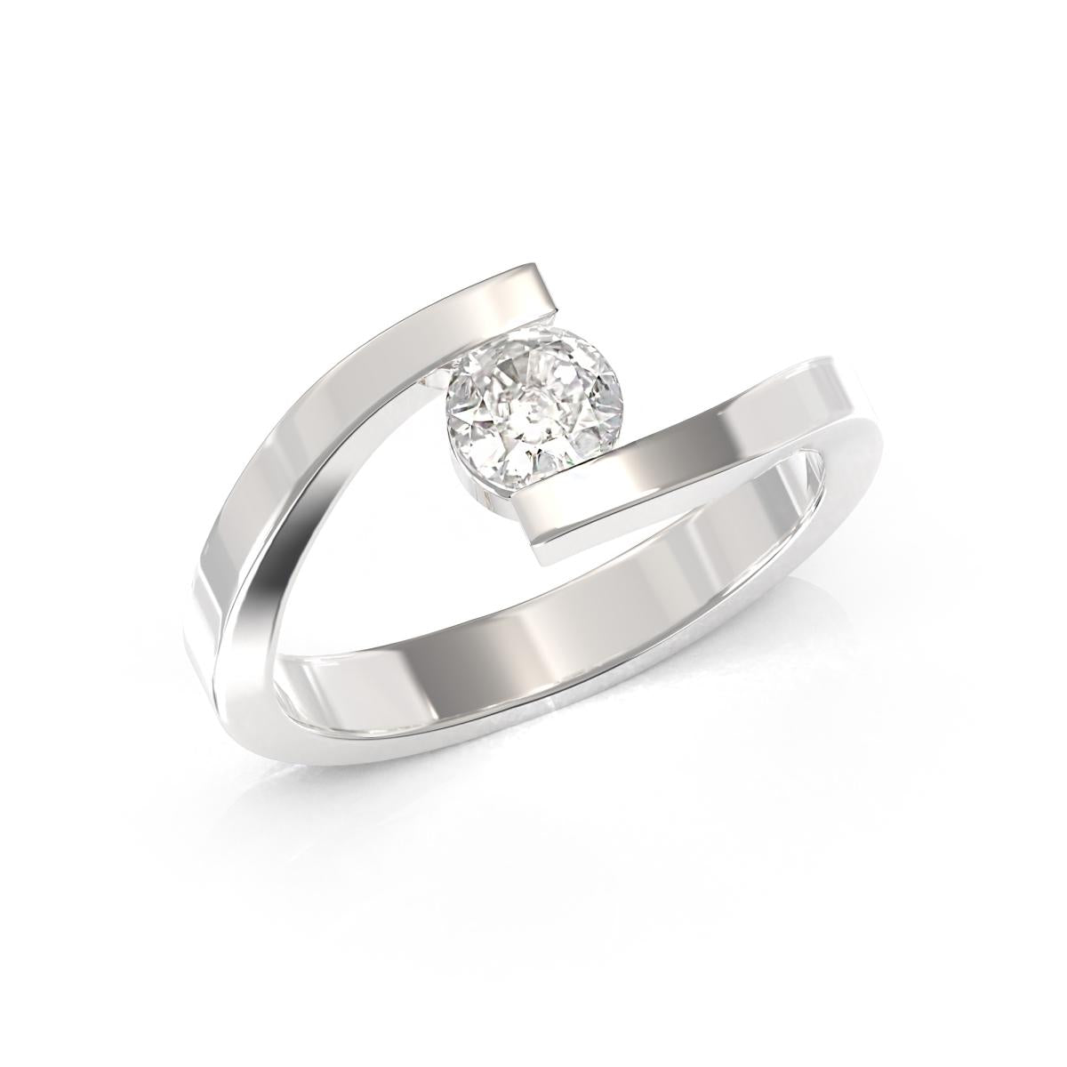 Anello Solitario con Diamanti