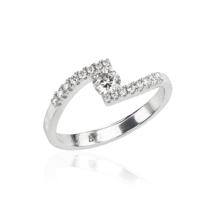 Anello Solitario con Diamanti