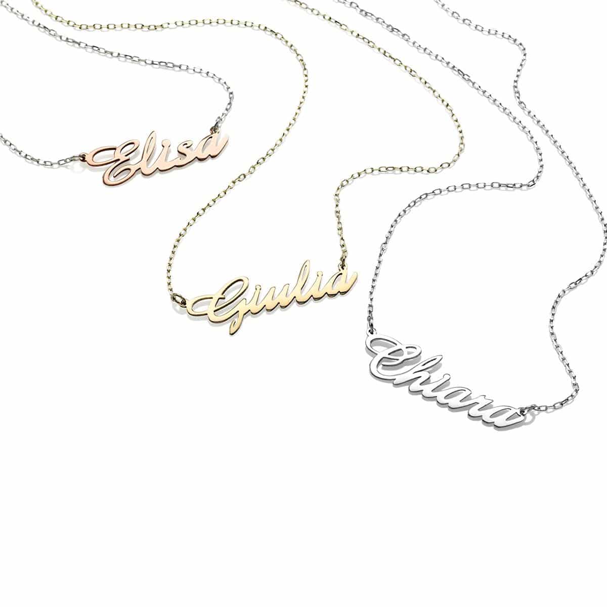 Collana in Oro 18 kt con Nome Personalizzabile