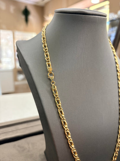 Collana Oro Giallo Occhio di Pernice