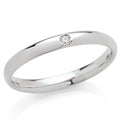 Fede in oro 18kt con diamante larga 2,5 mm