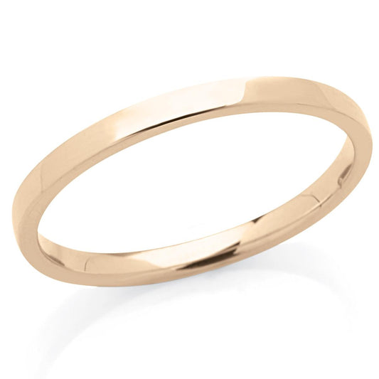 Fede in oro 18kt larga 2 mm