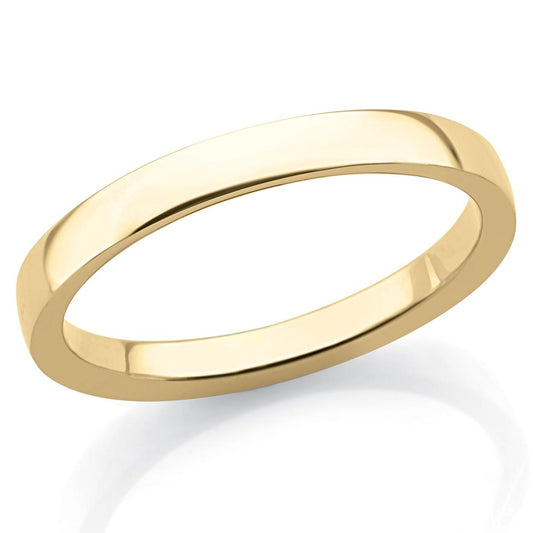 Fede in oro 18kt larga 3 mm