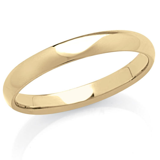 Fede in oro 18kt larga 3,3 mm