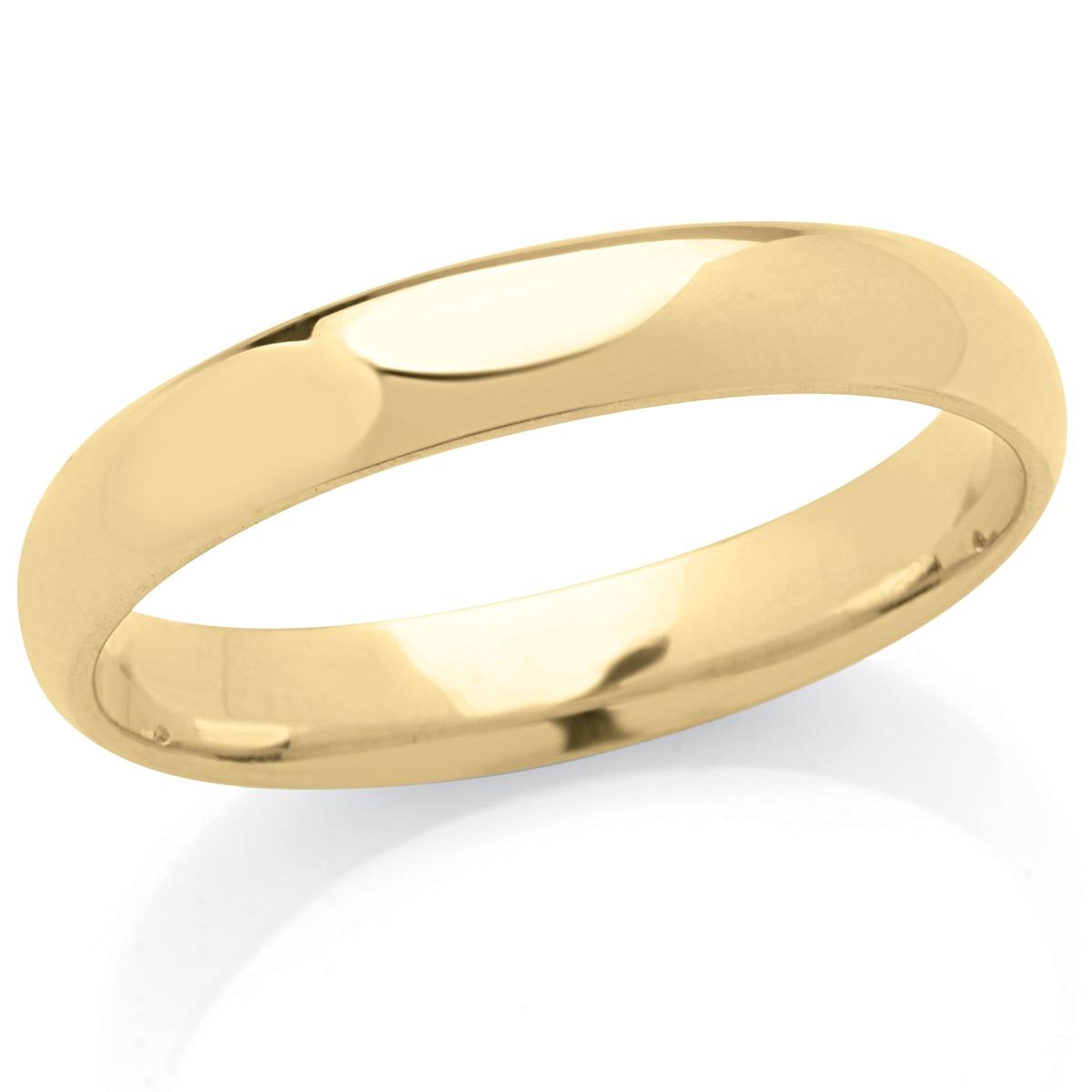 Fede in oro 18kt larga 4 mm