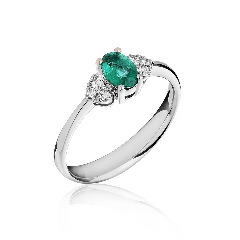 ANELLO ROMANCE – SMERALDO