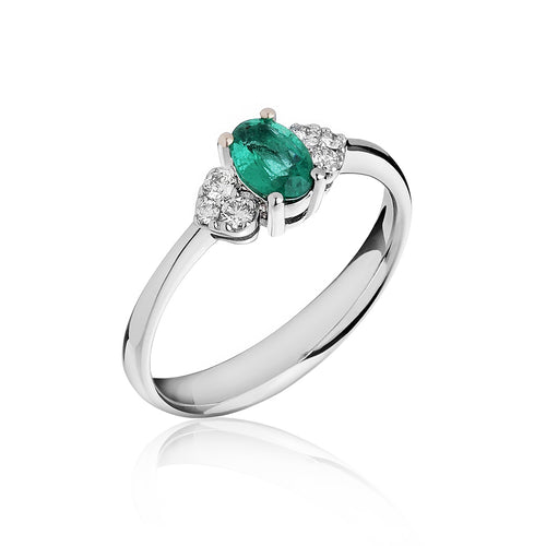 ANELLO ROMANCE – SMERALDO