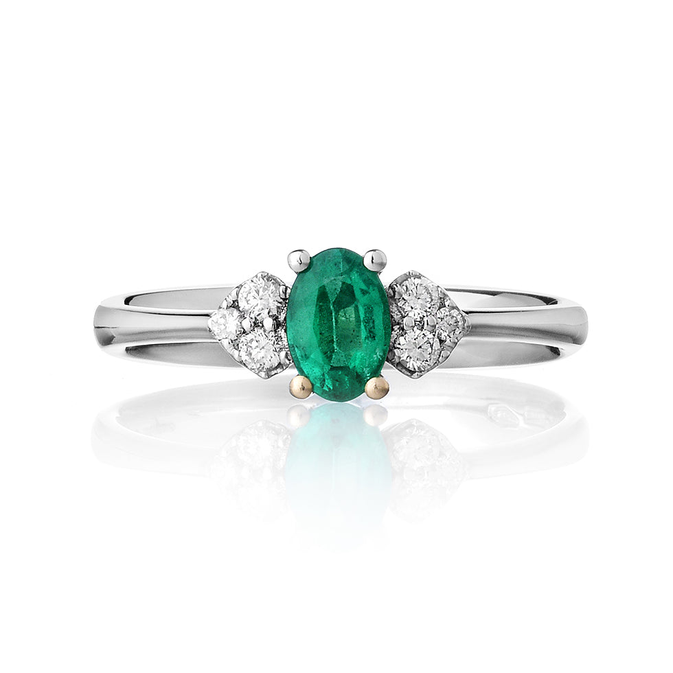 ANELLO ROMANCE – SMERALDO