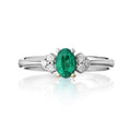 ANELLO ROMANCE – SMERALDO