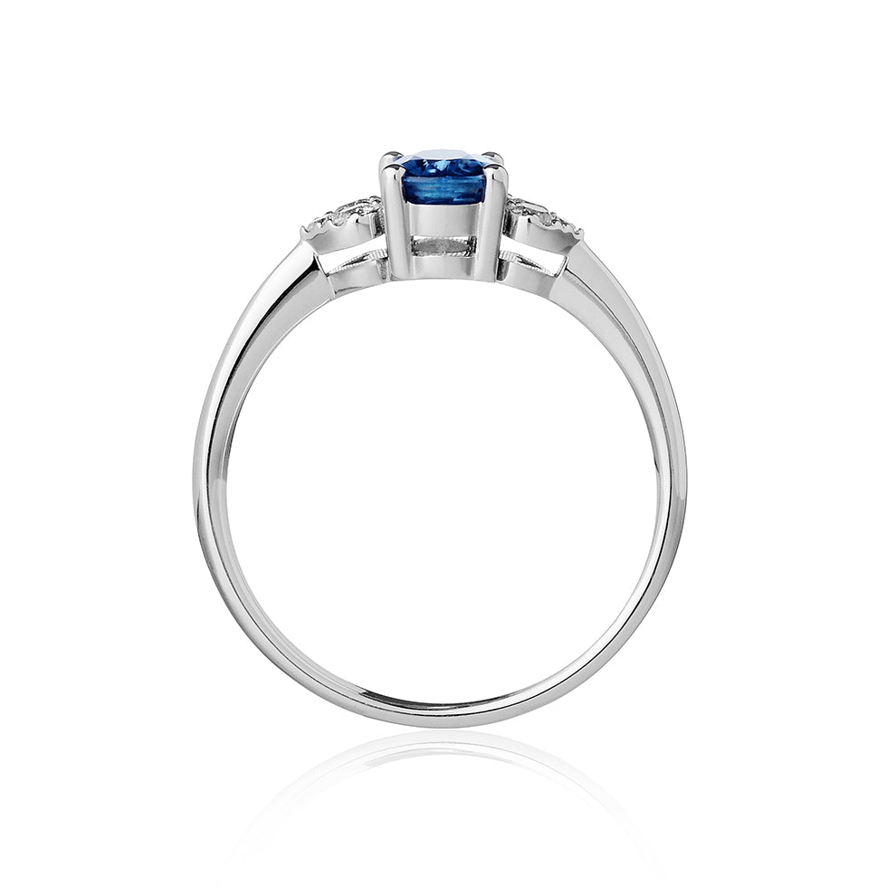 ANELLO ROMANCE – ZAFFIRO BLU