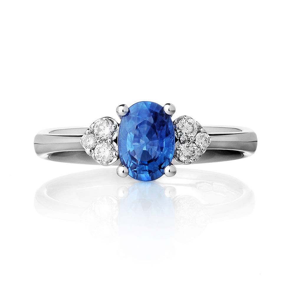 ANELLO ROMANCE – ZAFFIRO BLU