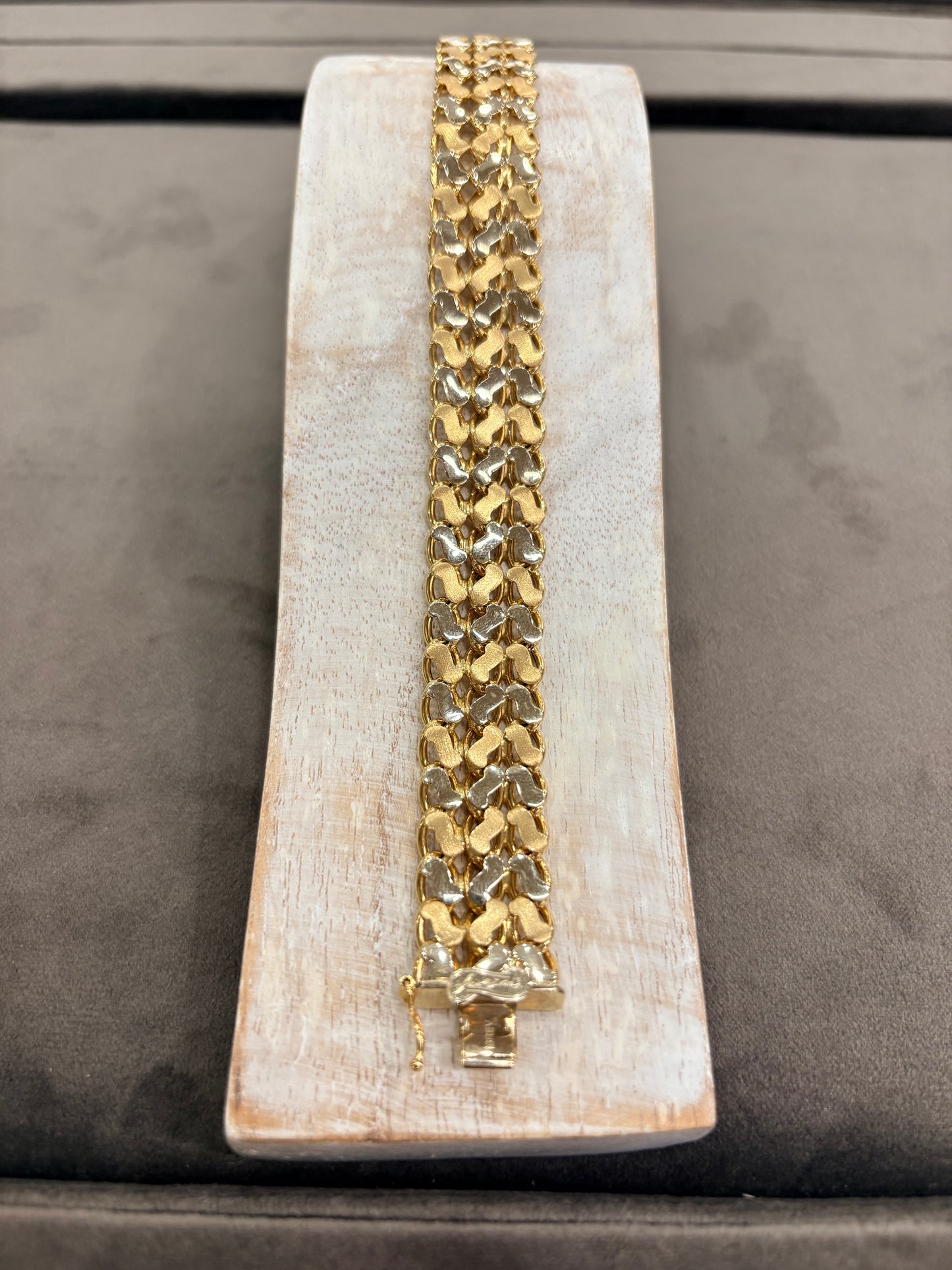 Bracciale Oro Giallo e Bianco