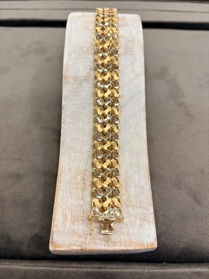 Bracciale Oro Giallo e Bianco