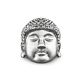 Anello Zancan Buddha in argento con finitura vintage