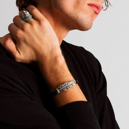 Anello Zancan Buddha in argento con finitura vintage