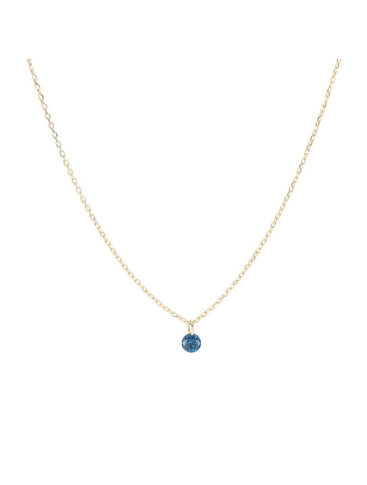 GIROCOLLO DIAMANTE NUDO BLU 0,07 CT
