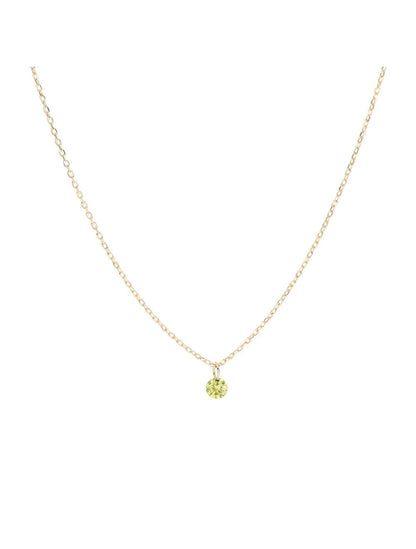 GIROCOLLO DIAMANTE NUDO GIALLO 0,07 CT