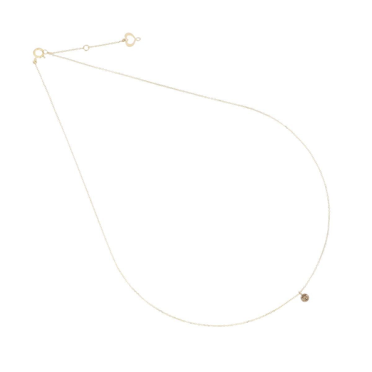 GIROCOLLO DIAMANTE NUDO BROWN 0,13 CT