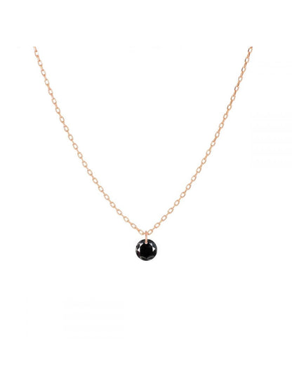 GIROCOLLO DIAMANTE NUDO NERO 0,05 CT