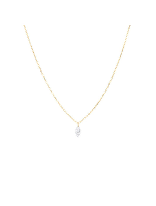GIROCOLLO DIAMANTE NUDO MARQUIZE 0,10 CT