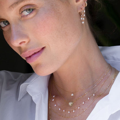 GIROCOLLO DIAMANTE NUDO CUORE 0,25 CT