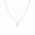 GIROCOLLO DIAMANTE NUDO CUORE 0,25 CT