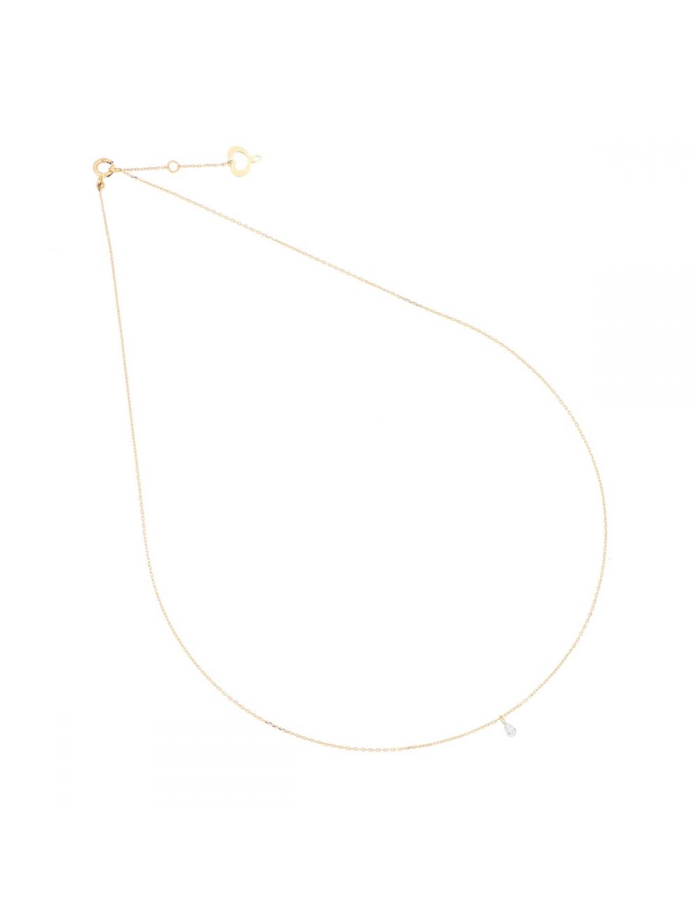 GIROCOLLO DIAMANTE NUDO GOCCIA 0,15 CT