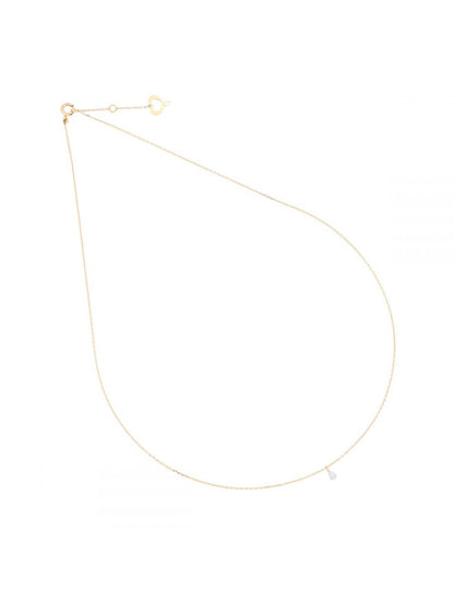 GIROCOLLO DIAMANTE NUDO GOCCIA 0,15 CT