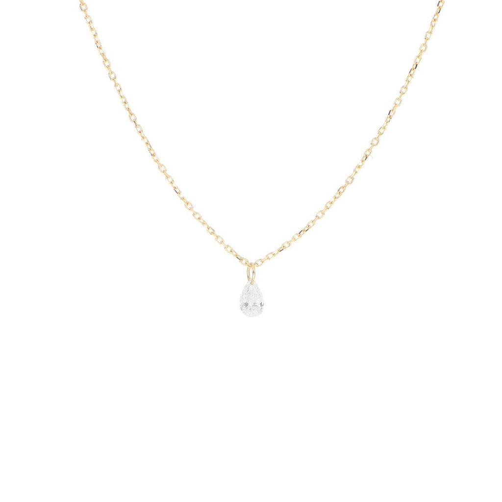 GIROCOLLO DIAMANTE NUDO GOCCIA 0,15 CT