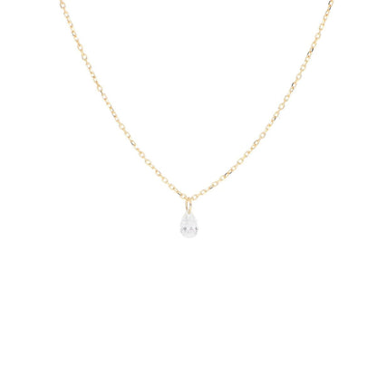 GIROCOLLO DIAMANTE NUDO GOCCIA 0,15 CT