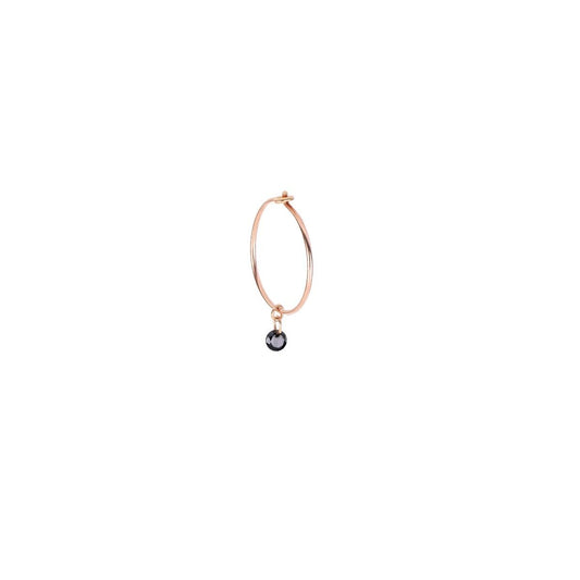 ORECCHINO DIAMANTE NUDO NERO 0,05 CT
