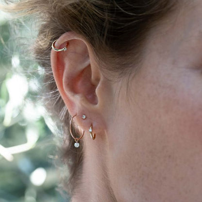 PIERCING 6,5 MM DIAMANTE 0,02 CT