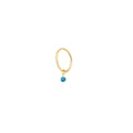 PIERCING 9,5 MM DIAMANTE NUDO BLU 0,05 CT