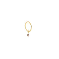 PIERCING 9,5 MM DIAMANTE NUDO BROWN 0,05 CT
