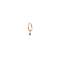 PIERCING 8MM DIAMANTE NUDO NERO 0,05 CT