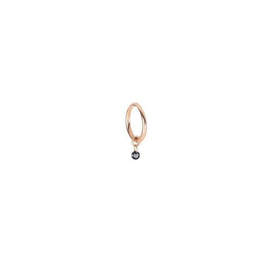 PIERCING 8MM DIAMANTE NUDO NERO 0,05 CT