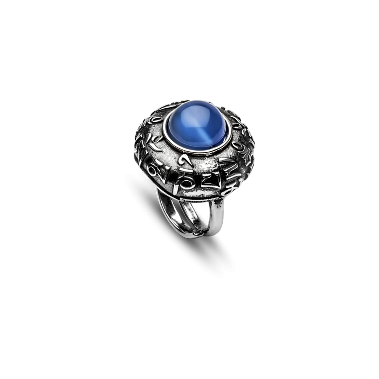 Dvags Zva in Argento 925 e Agata Blu